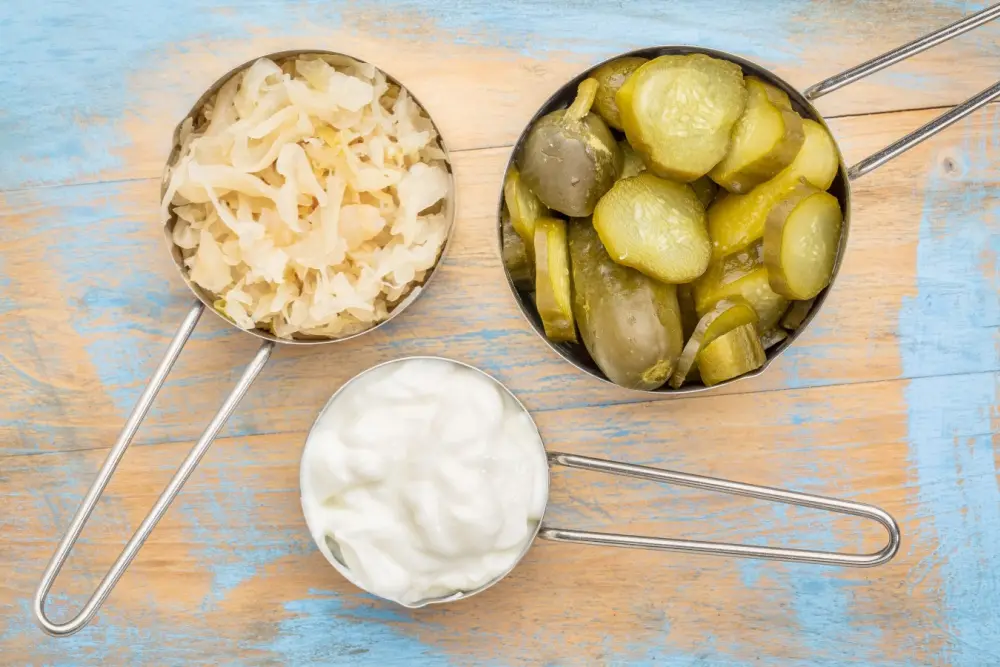 Alimente bogate in probiotice: castraveti murati, kimchi si iaurturi