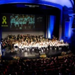 Scena Galei Hanukkah, găzduită de Opera Națională București.