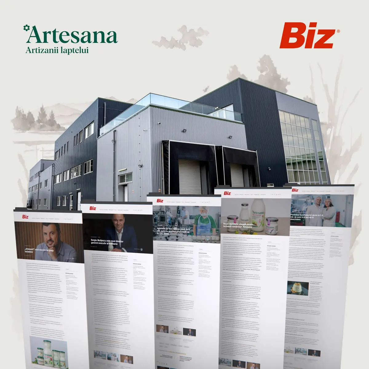Fabrica Artesana din Str Prundului nr 27C, Tecuci, judetul Galati cu 5 capturi de ecran in vizualizare 3D de pe site-ul revistei Biz