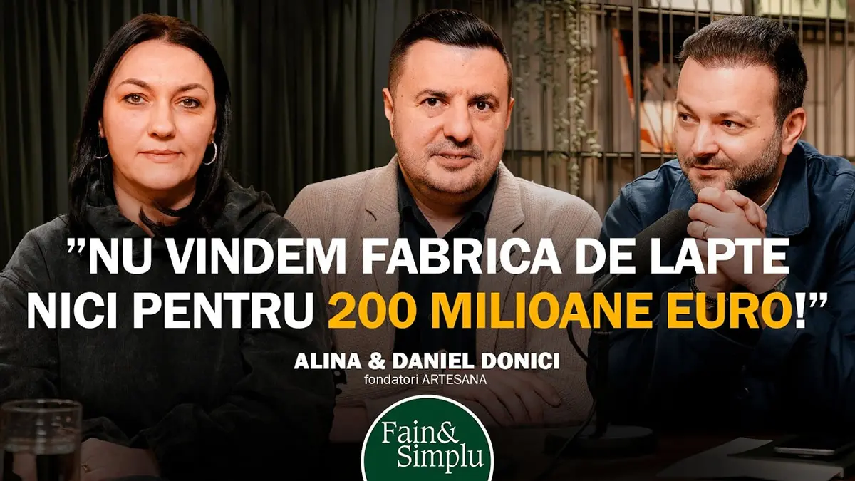 Alina Donici, Daniel Donici si Mihai Morar intr-o imagine de prezentare pentru podcastul Fain&Simplu