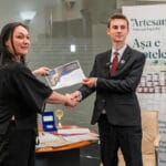 Alina Donici - fondatoarea Artesana - impreuna cu Ruben Ghidiceanu
