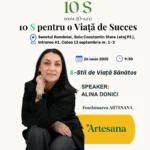 Alina Donici pe o imagine care anunta o conferinta in cadrul Senatului Romaniei