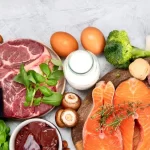 Diverse alimente care reprezintă surse de vitamina B2