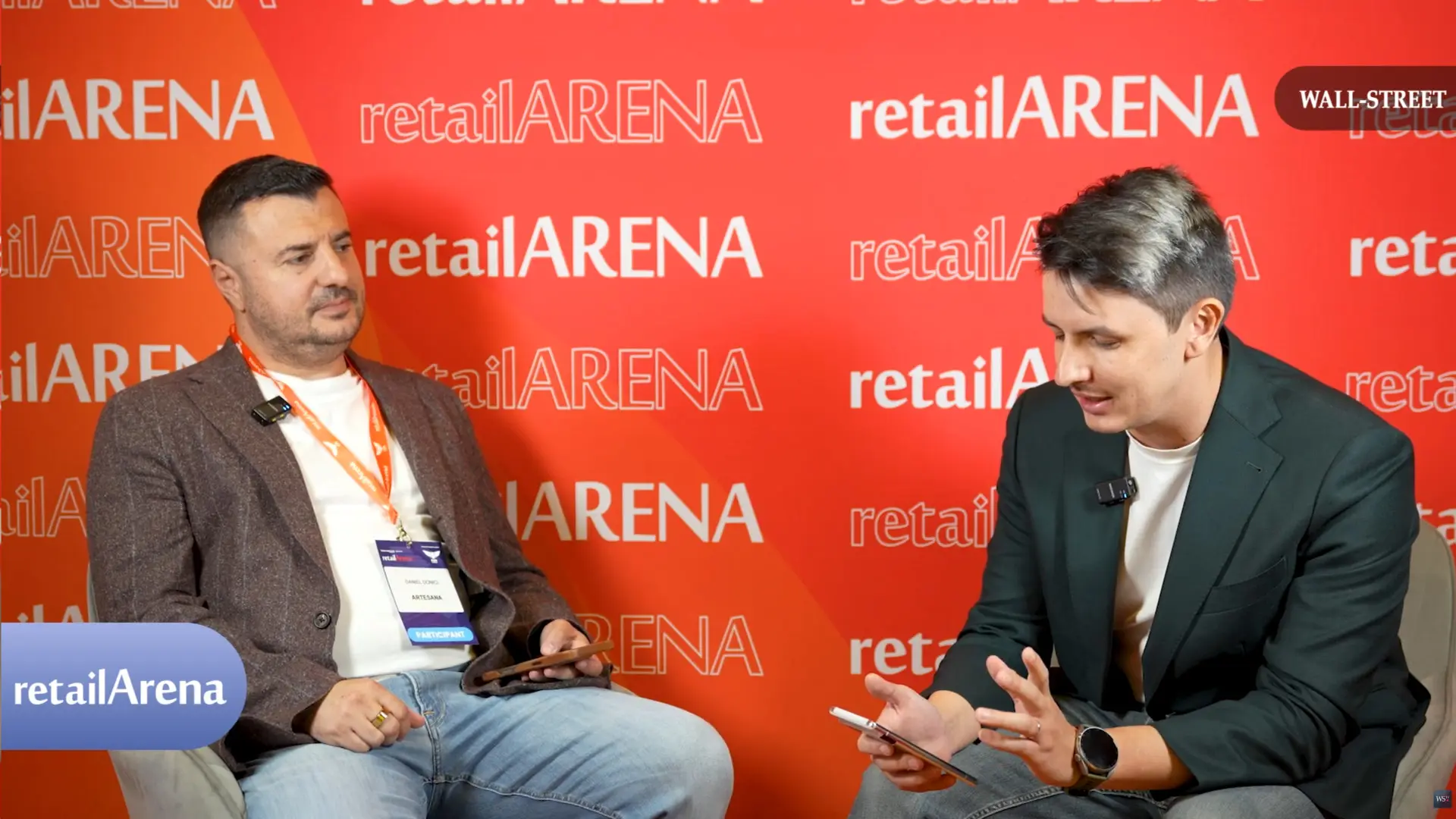 Daniel Donici, cofondator Artesana, participă la un interviu în cadrul evenimentului retailArena organizat de Wall-Street.ro, discutând despre dezvoltarea brandului românesc de lactate artizanale și tendințele din retailul alimentar. Sursa: Wall-street.ro