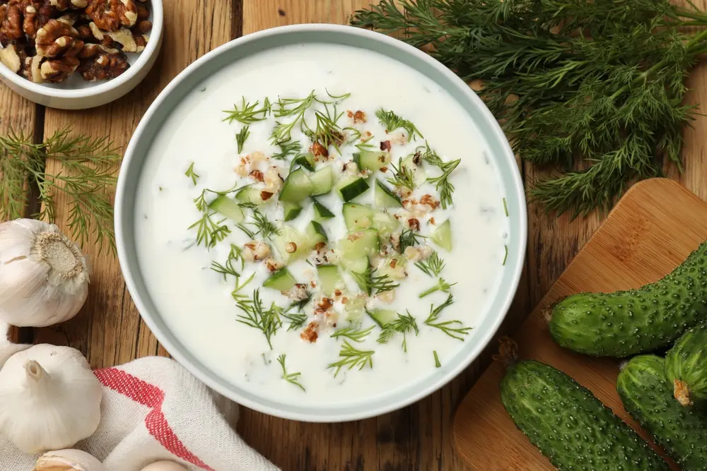 supe reci de vară preparate cu kefir